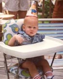 My nephew, William, at his 1st birthday party. Mom died two weeks before.