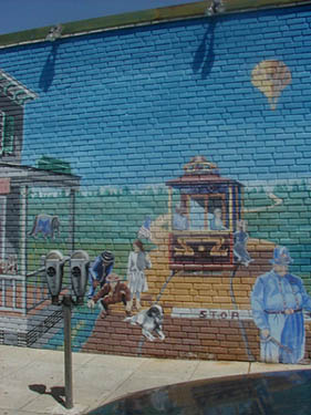 Takoma Junction mural in Takoma Park, Md.