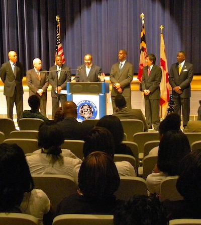 the Baker team / photo by Maryland Newsline's Michelle J. Nealy