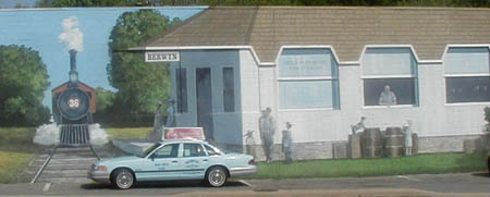 Mural at Berwyn Rd. and Baltimore Ave. in Berwyn Heights, Md.