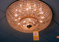 a sold chandelier