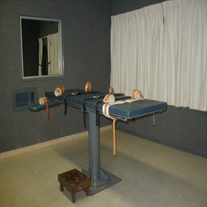 the execution table in Baltimore/ Photo by Kim Harris