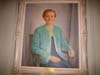 Portrait of the former Dean of Home Economics Marie Mount which hangs in Marie Mount Hall. The former dean allegedly haunts the hall. (Newsline photo by Alan J. McCombs)