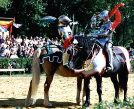 Jousters at the Maryland Renaissance Festival / Courtesy Maryland Renaissance Festival 