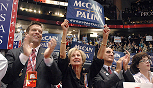 Members of the Kansas elegation to the 2008 Republican National Convention - Newsline photo by James K. Sanborn