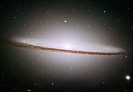 The sombrero galaxy, as seen by Hubble. Photo courtesy NASA and STScI