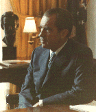 President Nixon in the Oval Office / Courtesy the National Archives and Records Administration