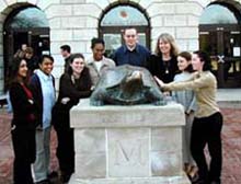 Multimedia students, Spring 2001 / Photo by Clint Bucco
